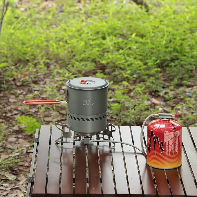 Bulin Camping Pot, 1.5L High Efficiency Backpacking Pot Ultralight Camping - Image 7