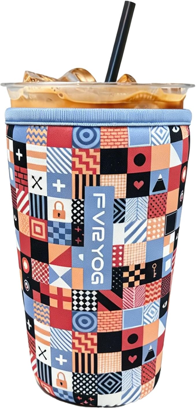 Reusable Insulated Neoprene Iced Coffee Sleeves by Fvryog