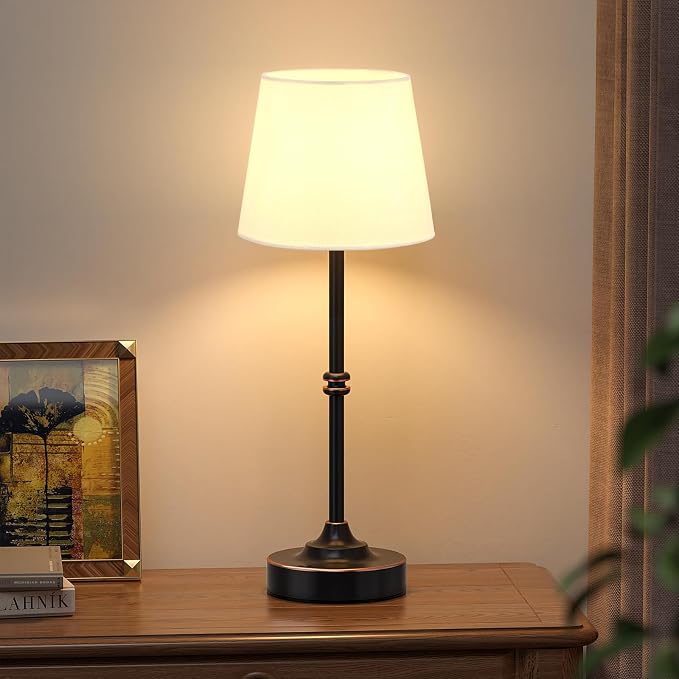 Kakanuo Rechargeable Cordless Table Lamp Antique Black - Image 8