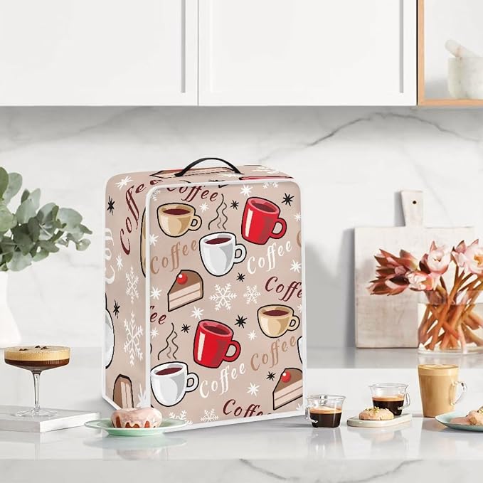 Coffee Cake Coffee Maker Cover for Kitchen Waterproof Kitchen Accessories Decor - Image 3