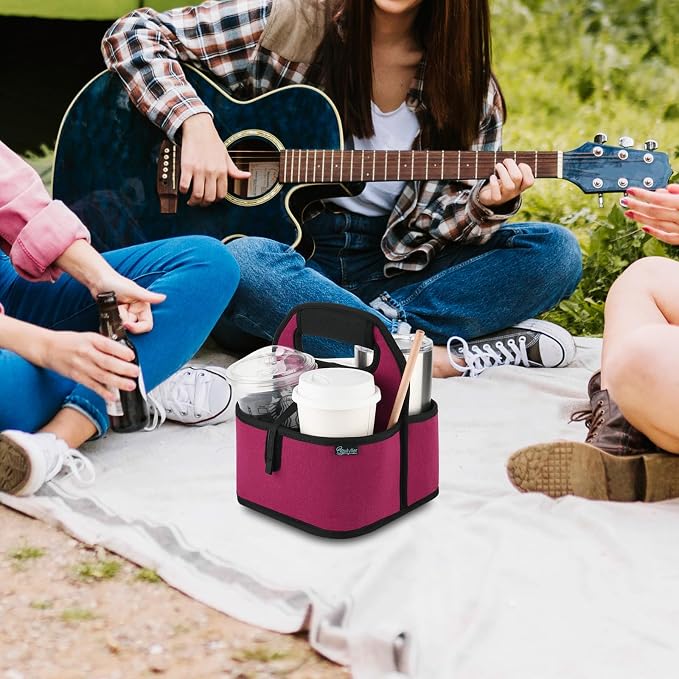 Beautyflier Reusable Insulated Coffee Cup Carrier, Portable Drink Holder - Image 5