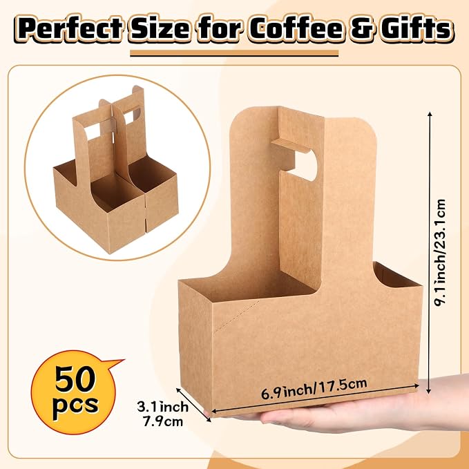50 Set Holiday 2 Cup Drink Carrier - Image 2