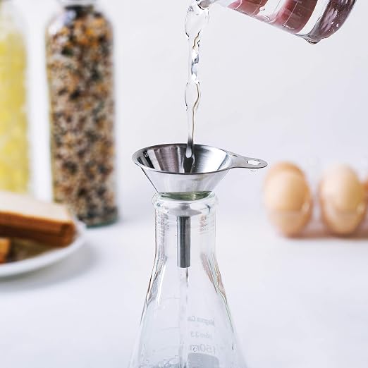 Fox Run Metal Kitchen Funnel Set, and 1.5" Stainless Steel Funnels - Image 4