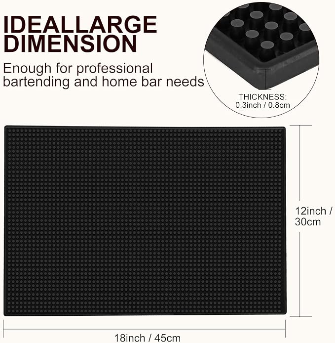 6PCS bar mat，bar mats for countertop，18 x 12 Inch Coffee mat，bar mats for - Image 2
