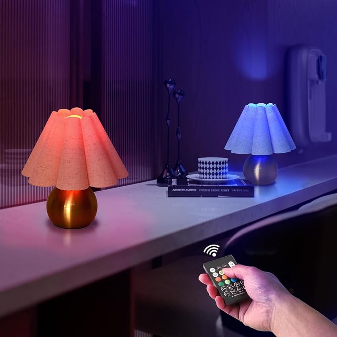 Ziqqeelam Rechargeable Cordless Small Table Lamp, Battery Operated Remote - Image 8