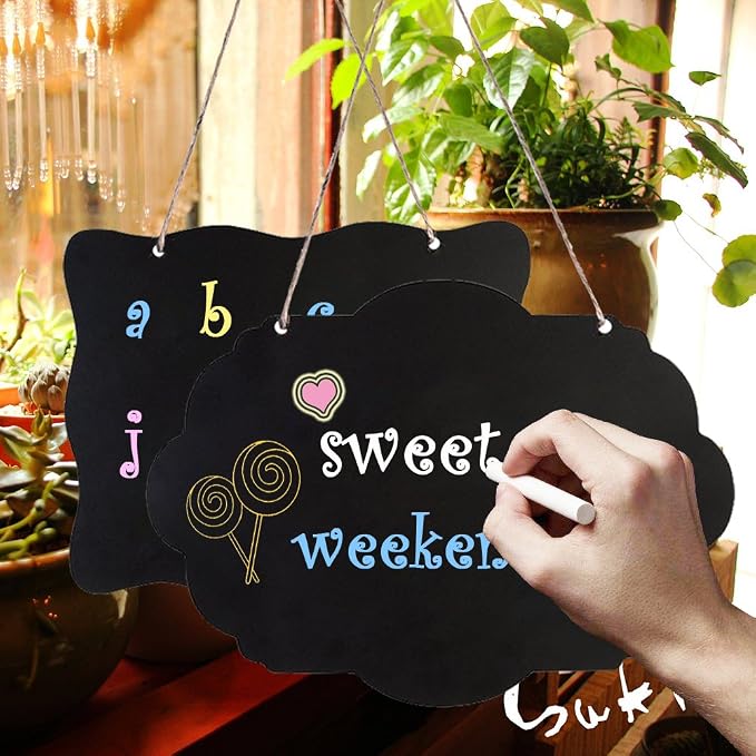 AUSTOR Chalkboard Sign 8x10 Inch Double Sided Erasable Message Board - Image 3