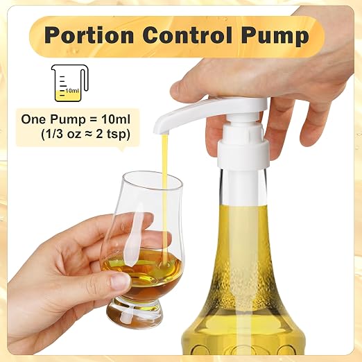 Coffee Syrup Pump for 750 ml Bottle – 4 Pack Syrup Dispenser Pumps Compatible - Image 3