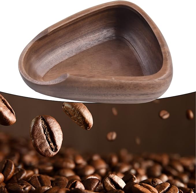 Wooden Coffee Cupping Tray for Espresso and Tea, Natural Walnut Dosing Cup - Image 8