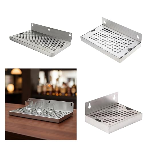 Stainless Steel Drip Tray, Wall Mount Non-Slip Drain Tray - Image 2
