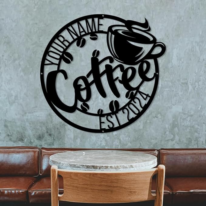 Custom Metal Coffee Bar Signs - Image 4