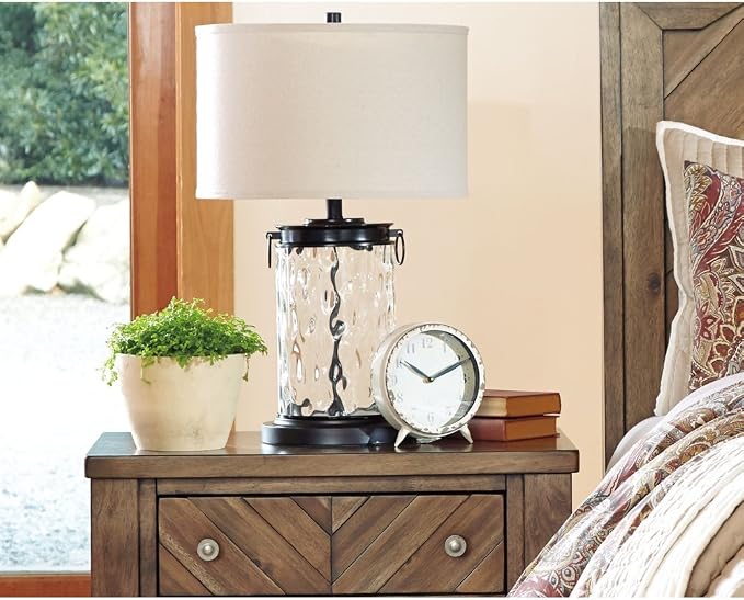 Signature Design by Ashley Tailynn Modern 25.25" Glass Table Lamp - Image 7