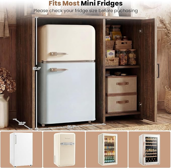 Unikito Mini Fridge Cabinet - Image 5