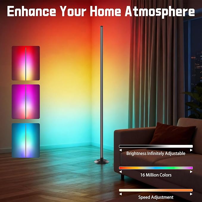 NBBUFF Led Corner Floor Lamp USB Powered - Image 2