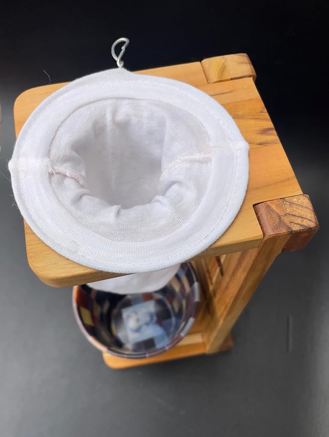 Chorreador Handmade Costa Rican Pour Over Coffee Maker — Wooden Stand - Image 7
