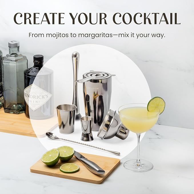 Modern Mixology Pro-Graded Cocktail Shaker Set - Image 3
