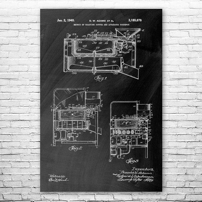 Pan Coffee Roaster Poster Print, Coffee Decor, Barista Gift, Restaurant Wall Art by Unknown