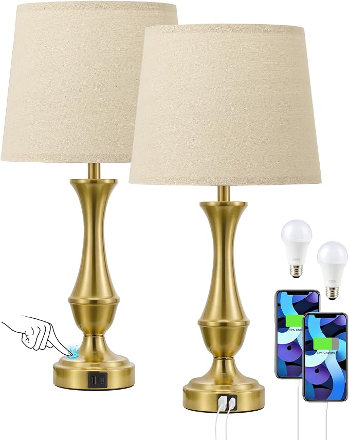 Seealle Upgraded Touch Lamps for Night Stands Set of 2 - Image 8