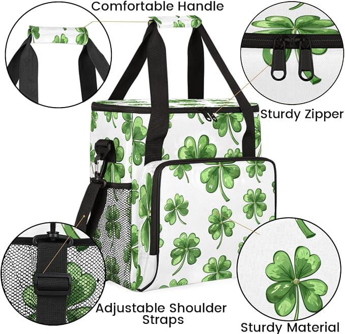 St Patrick's Day Coffee Maker Travel Bag, Portable Storage Tote Bag - Image 6