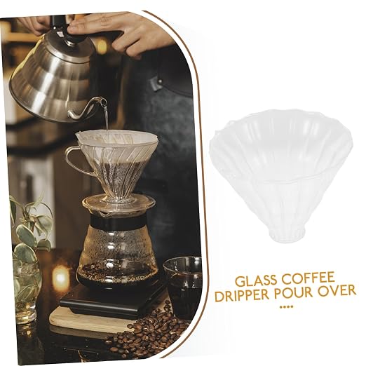 2Pcs Durable Heat Resistant Glass Coffee Funnel Easy Clean Coffee Making Tool - Image 8