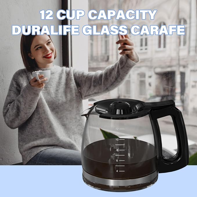 12 Cup Coffee Maker Carafe Replacement Pot Compatible - Image 7