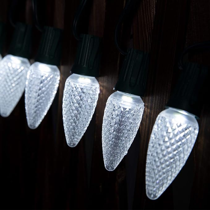 C9 Christmas String Lights Outdoor 50 Feet Led Christmas Lights, 50+2 - Image 6
