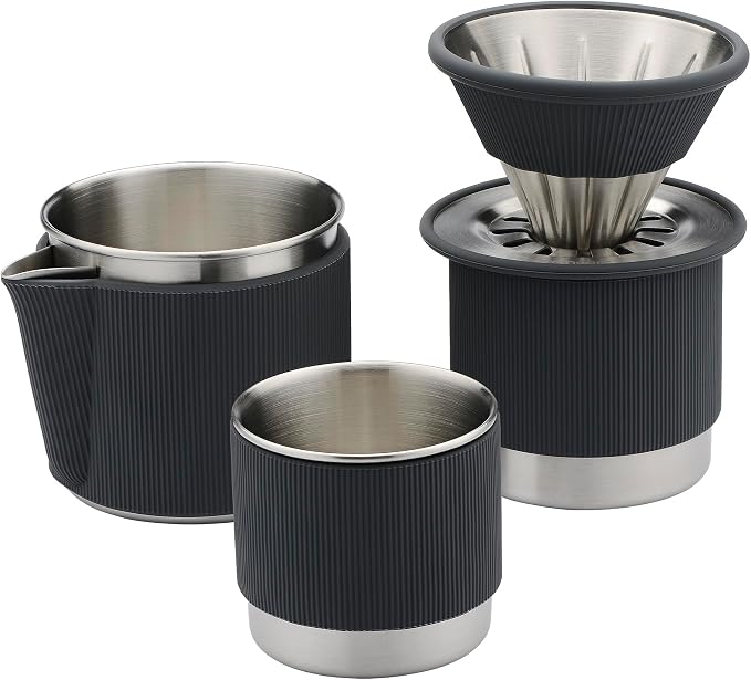 Normcore Portable Pour Over Set, Travel Pour Over Coffee Maker Set, Single Cup by NORMCORECOFFEETOOLS