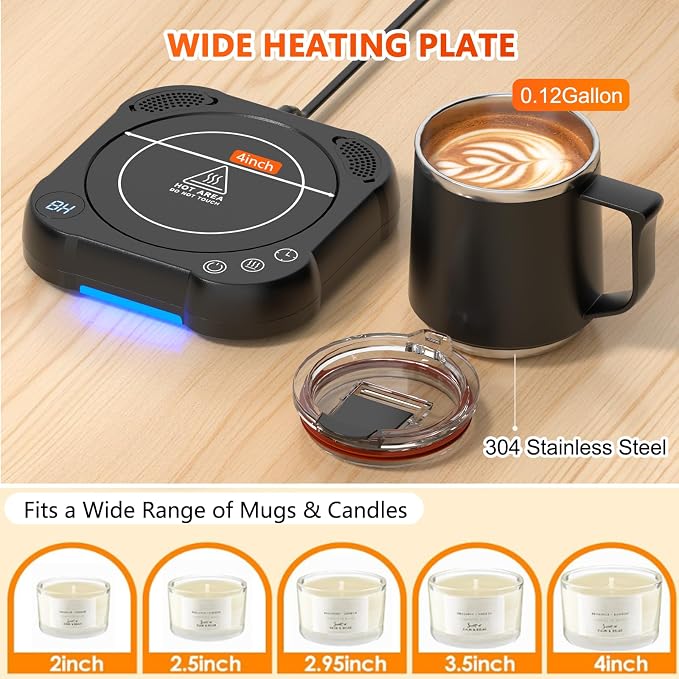 Coffee Mug Warmer & Cup Set - Image 5