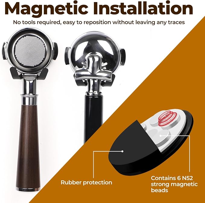 Magnetic Portafilter Holder for Espresso Machine & Metal Wall Surface | Coffee - Image 4