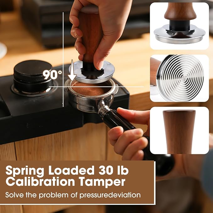 58mm Spring Loaded Espresso Tamper Kit - Image 5