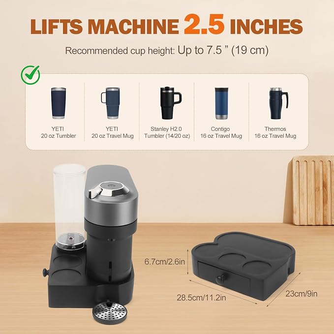 Riser Stand for Nespresso Vertuo Pop+, - Image 2