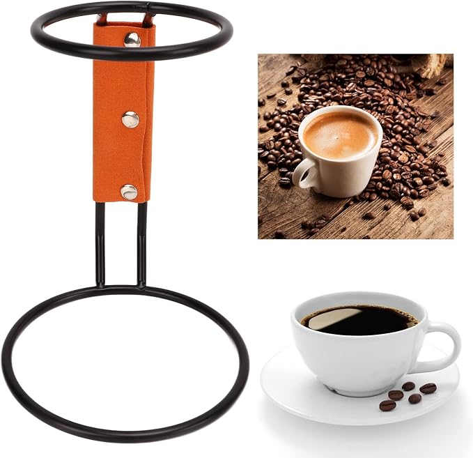 Jeanoko Pour Over Coffee Makers Stand, Pour Over Coffee Dripper Rack Iron - Image 3