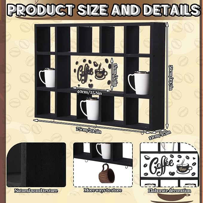 Cinnvoice Oversize Coffee Mug Display Shelf - Image 6