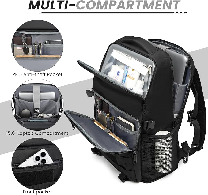 RUCYEN Lunch Backpack, Insulated Cooler Backpack Removable Lunch Box - Image 5