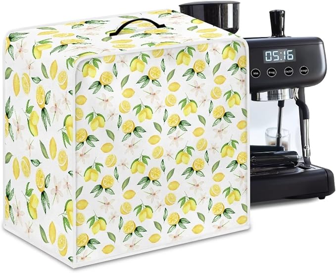 Lemon Print Coffee Maker Cover - Image 4