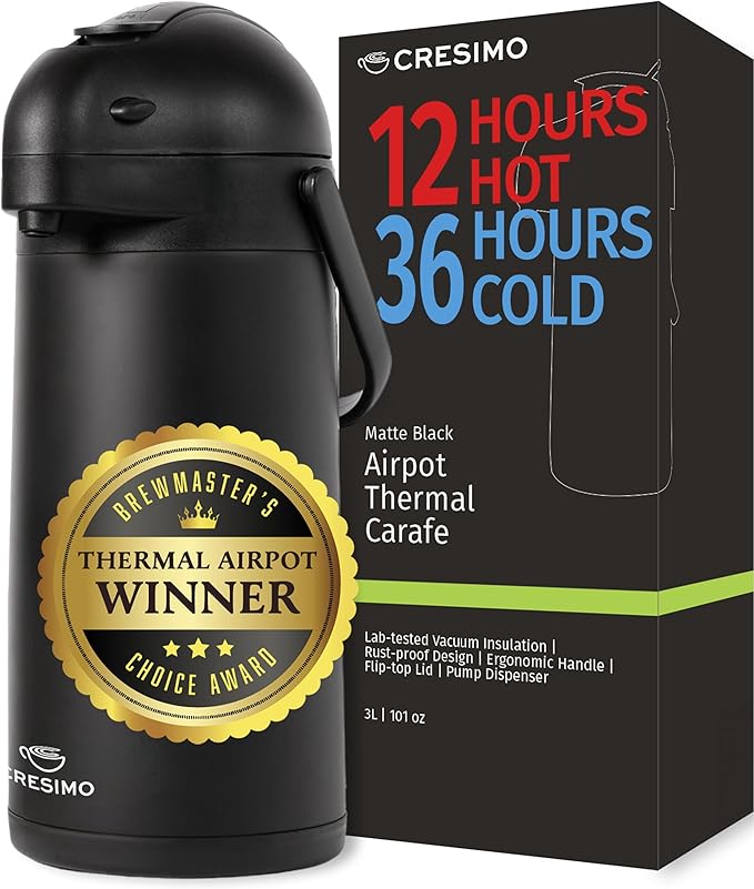 Airpot Coffee Carafe Dispenser by Cresimo