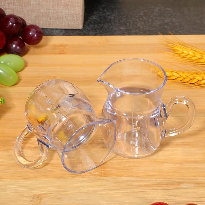 Kichvoe 2 Pcs Acrylic Decanter Set, Unbreakable, 3.14 x 2.75 x 1.96 in | Clear - Image 9