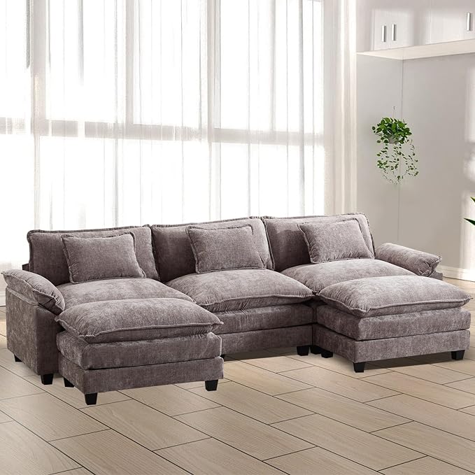 Modular Sectional Sofa, Cloud Couch by OQQOEE