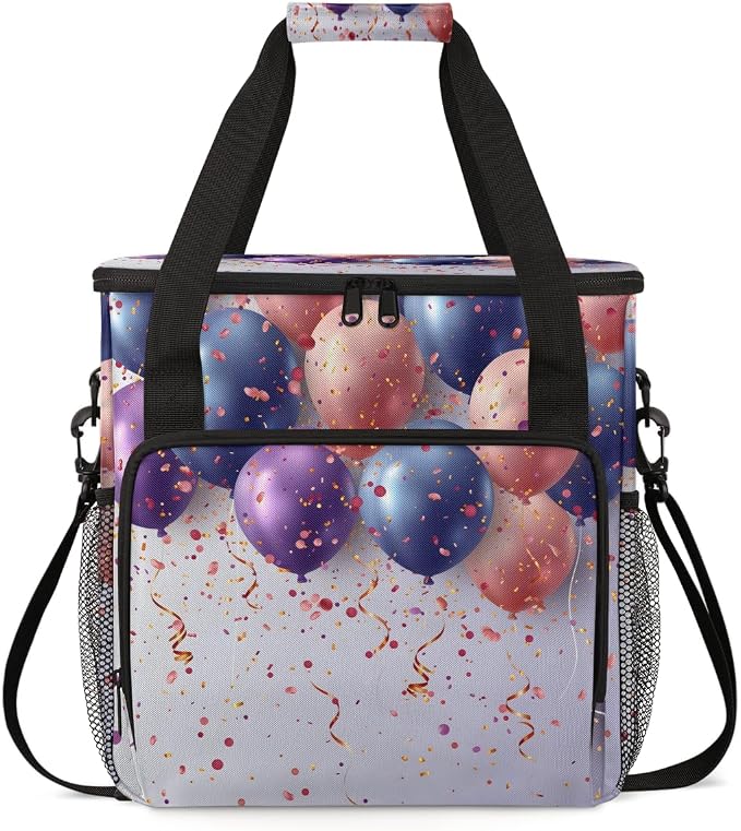 Colorful Balloon Coffee Maker Travel Bag, Portable Storage Tote Bag by Cmizedevise