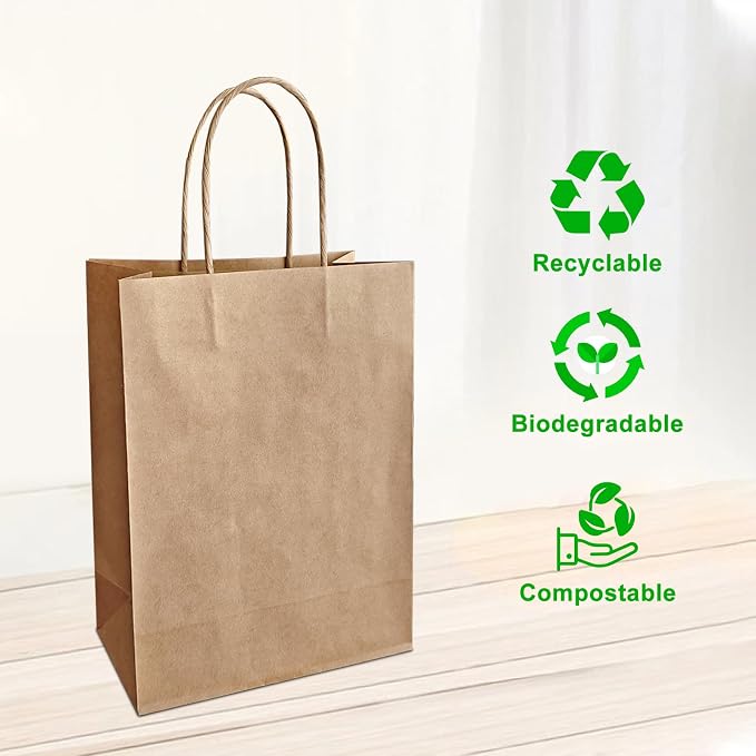 Take-Out Paper Bags And Two Drink Paper Trays 40 Pack, Two Cup Carrier Tray - Image 6