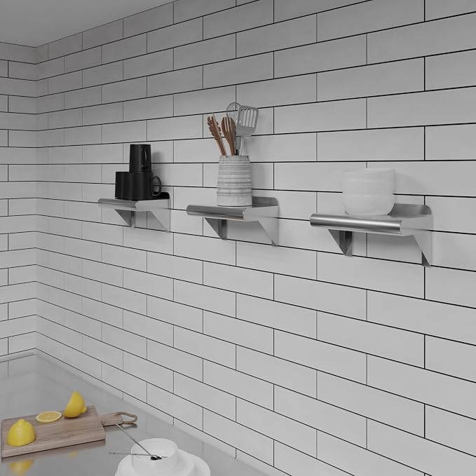 AmGood 6 in. x 10 in. Stainless Steel Wall Shelf | NSF | Metal Shelving | Garage - Image 6
