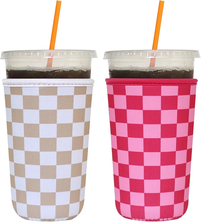 2 Pack Reusable Iced Coffee Sleeves by FRRIOTN