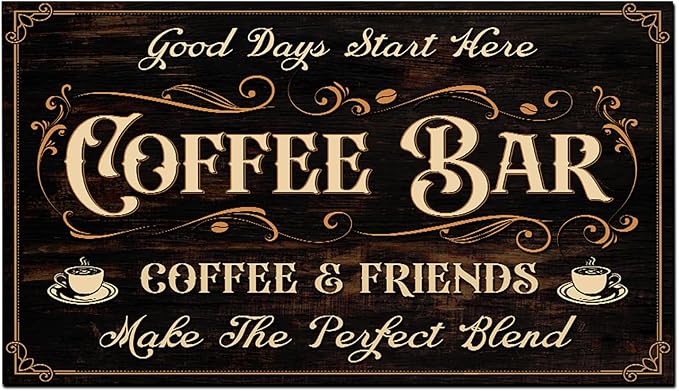 THUYPT Personalized Coffee Mat, Coffee Station Mat Quick Dry, Coffee Spill Mat by Handmade