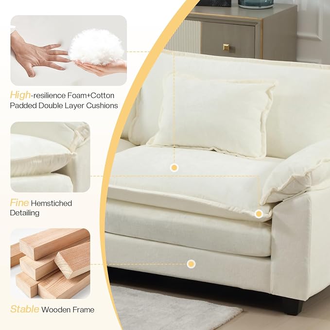 Modular Sectional Sofa, Cloud Couch - Image 4