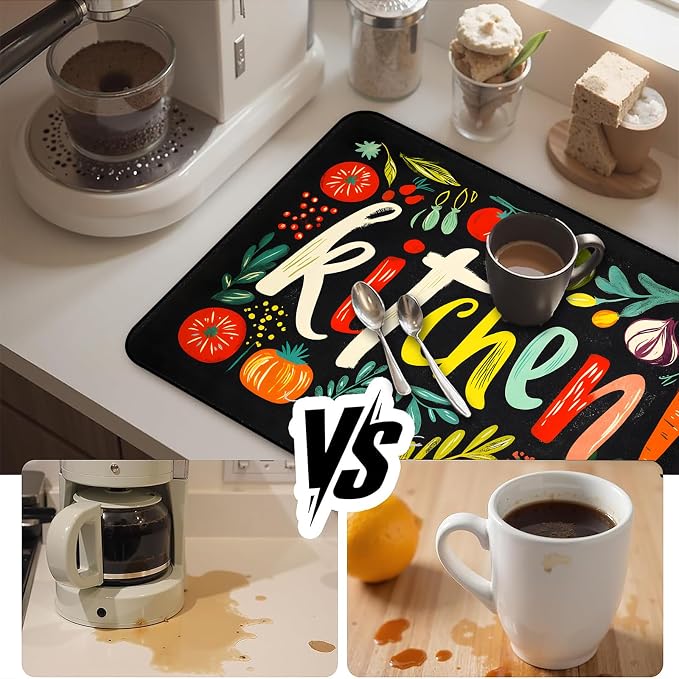 Colorful Kitchen Stove Top Cover 28.3 x 20.5 Inches, Heat Resistant Glass Stove - Image 4