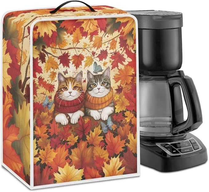Maple Cats House Coffee Maker Cover Lightweight Coffee Pot Cover Kitchen by Psesaysky