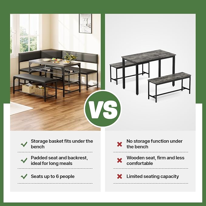 Concho Kitchen Breakfast Nook Table Set - Image 7