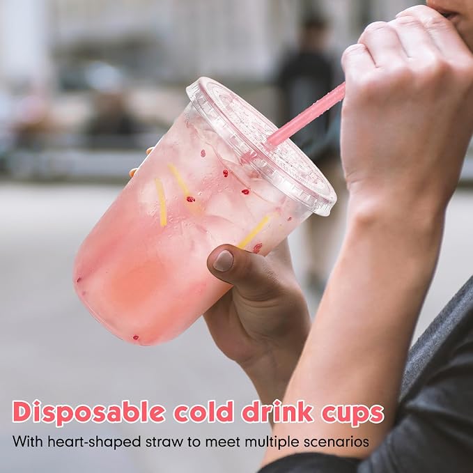 Ziliny 50 Sets Clear Plastic Cups - Image 6