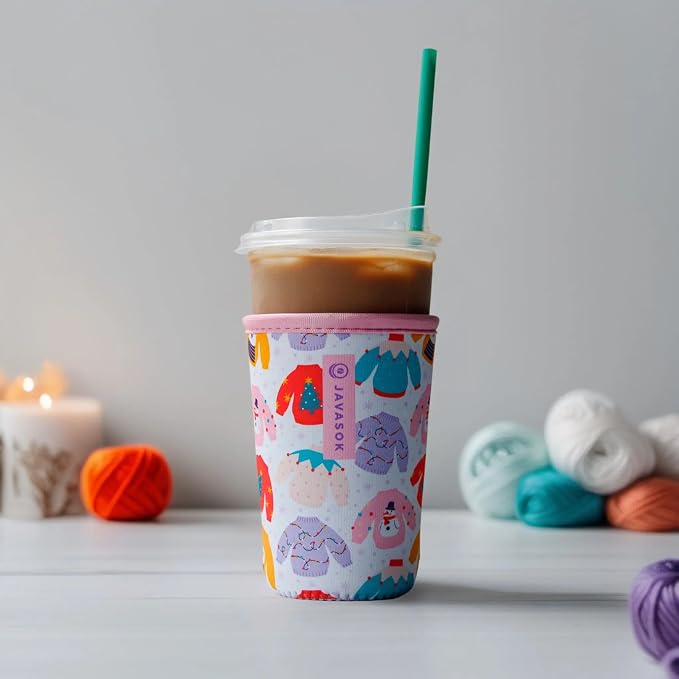 Sok It JavaSok Iced Coffee & Cold Soda Insulated Neoprene Cup Sleeve - Image 4