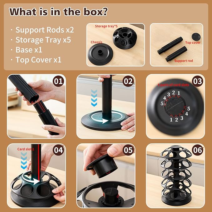 K Cup Holder, Coffee Pod Carousel Holder - Image 8