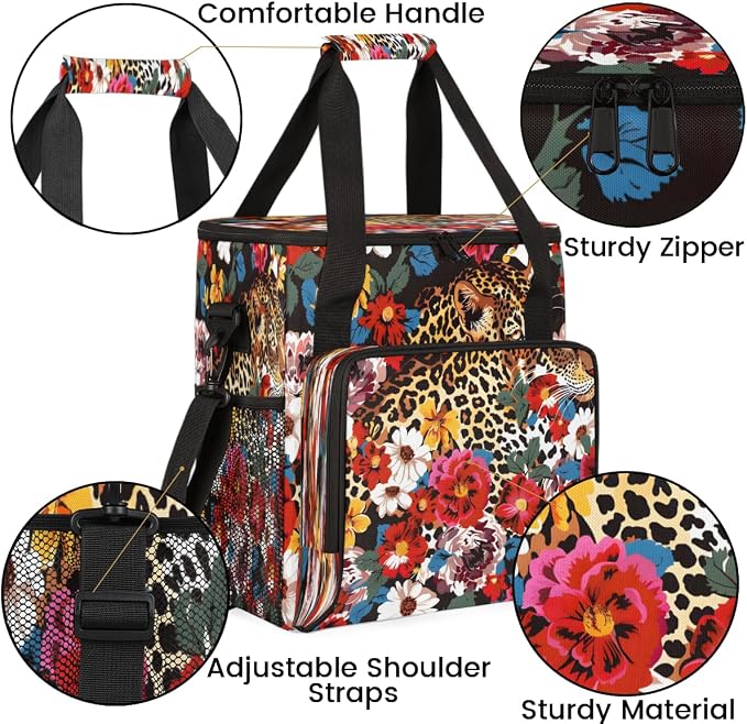Leopard Flower Coffee Machine Bag Compatible - Image 6